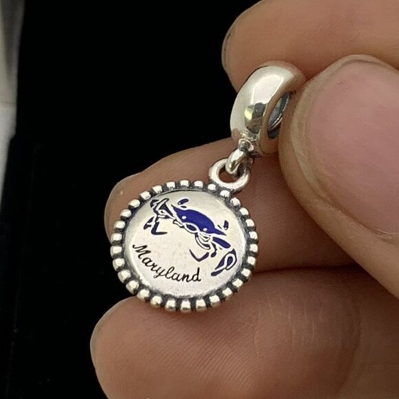✨🔥Pandora Maryland Crab Dangle Charm s925 Sterling Silver - Picture 2 of 9